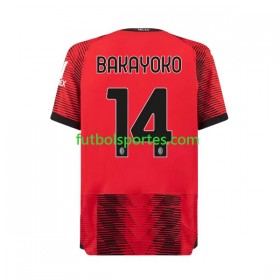 Camiseta AC Milan Tiemoue Bakayoko 14 Primera Equipación 2023/2024